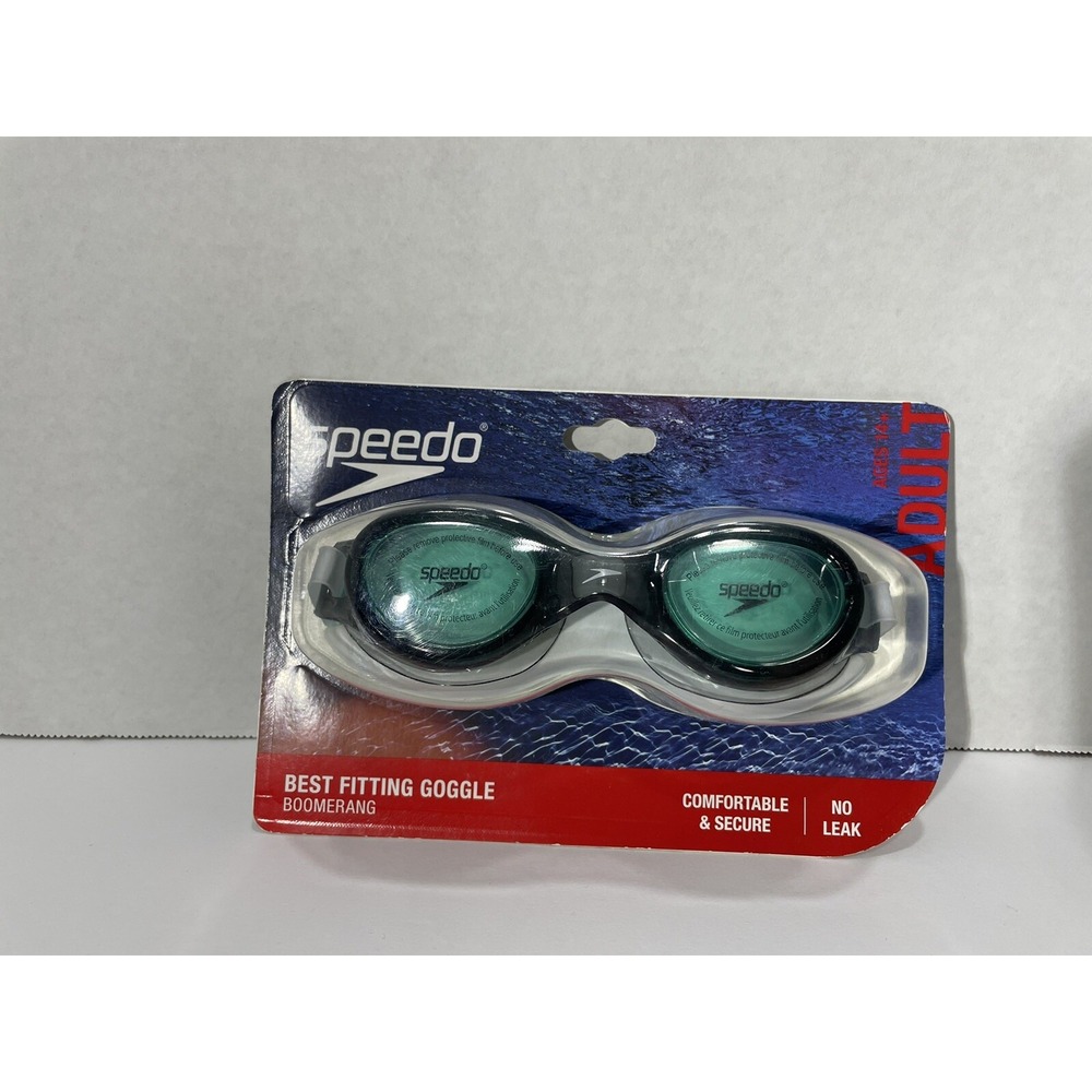 Speedo Adult Boomerang Goggles Swim Ages 14+  Anti Fog New